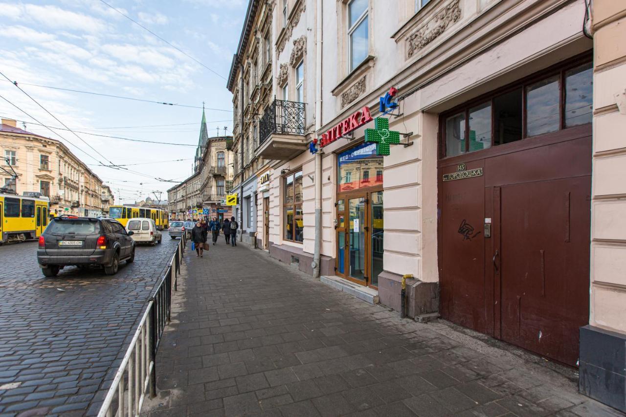 Нова Квартира Студія Біля Ж/Д Вокзалу На Вул. Городоцькій リヴィウ エクステリア 写真